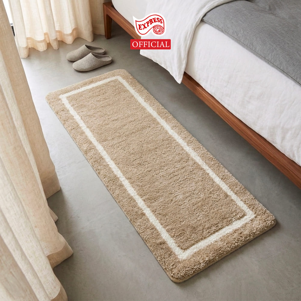 พรมเช็ดเท้ายาว EXPRESS CARPET รุ่น EL2-4 ขนาด50X120 ซม. หนา 20 มม. สีน้ำตาล 